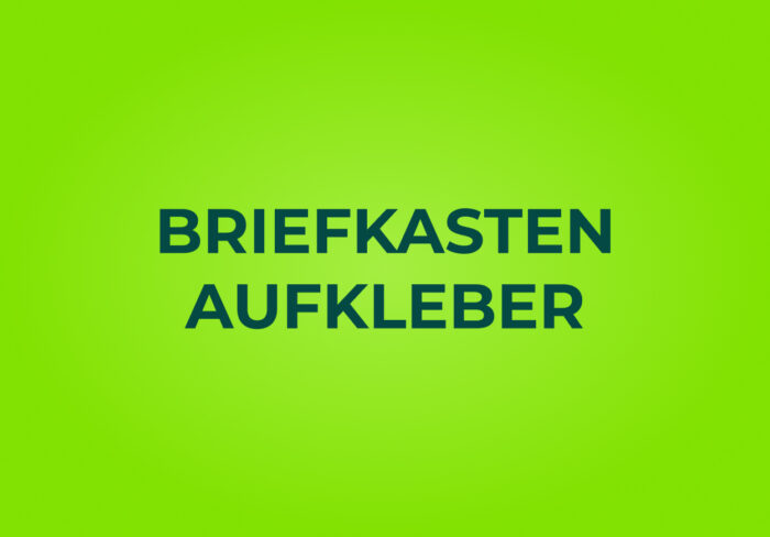 Briefkasten Aufkleber – BITTE KEINE WERBUNG VON ALKAYALIFLOW