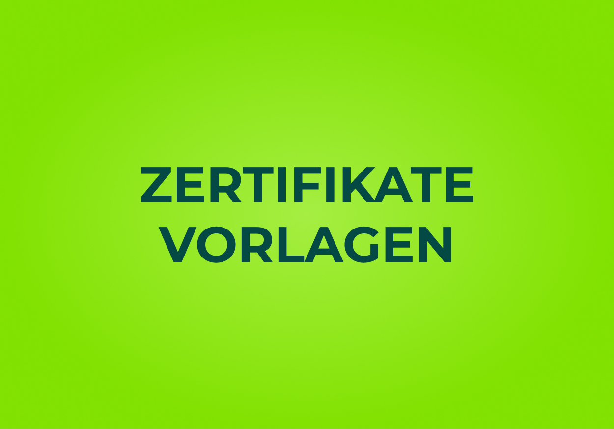 Zertifikate-Vorlagen