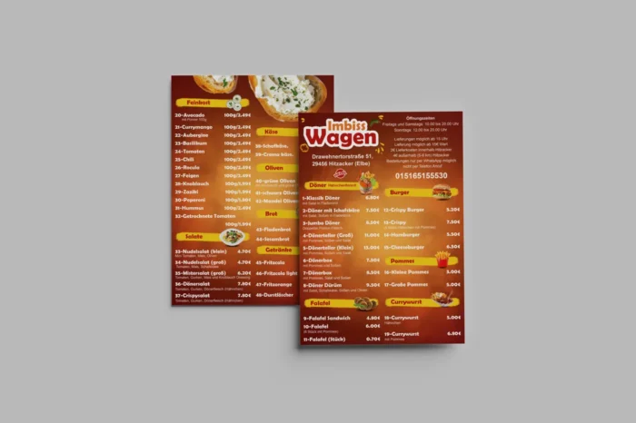 Werbeflyer Restaurant Beispiel