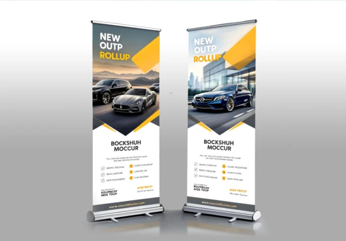 Bockshuh-Auto-Roll-Up Roll‑Up Display
